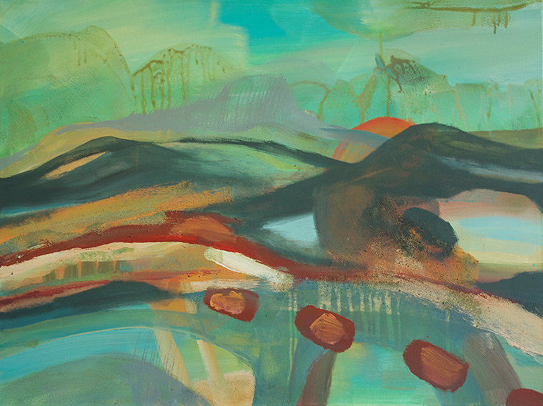 Astrid Krmer - "Landschaft 2" (2013)  60 x 80 cm